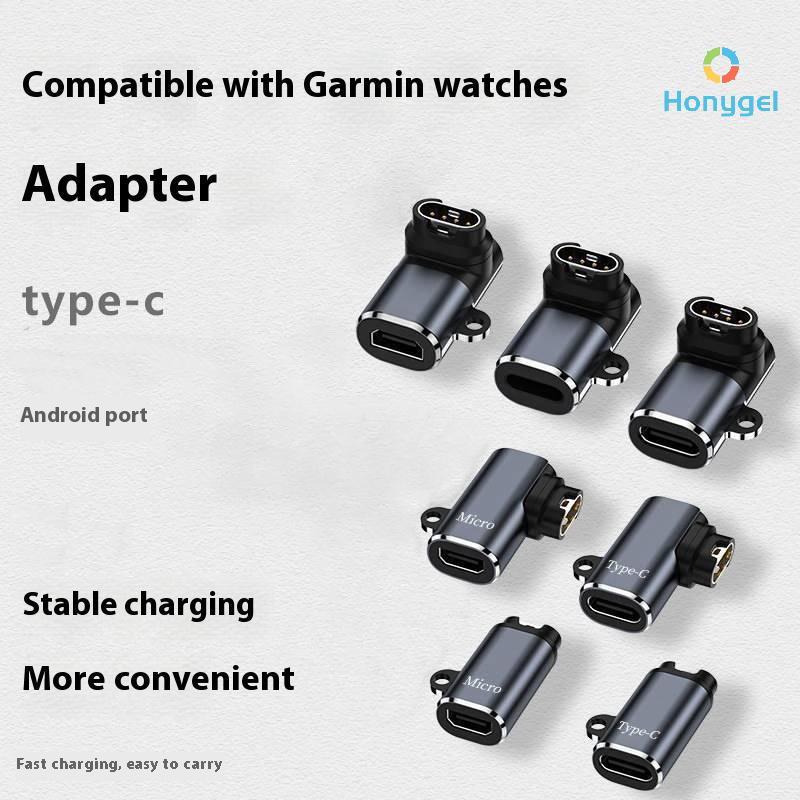 {Honyge1} 1 ชิ้น Smart Watch Chargering Converter สําหรับ Fenix 7 7X 5S 6 6X 6S PRO Type C อะแดปเตอร