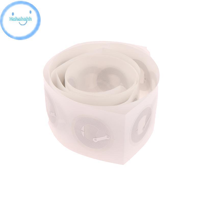 Haha 10pcs Clear NFC แท็ก 213 Stiers Protocol ISO14443A13.56MHz 213 Universal Label RFID แท็กและโทรศ