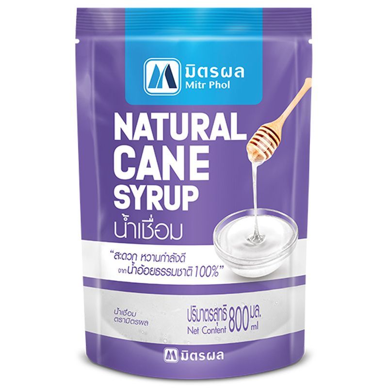 มิตรผลน้ำเชื่อม 800มล. Mitrphol Natural Cane Syrup 800ml.