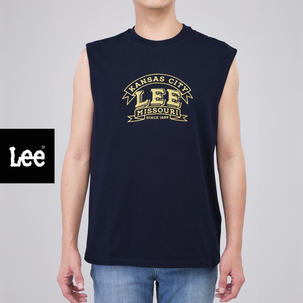 LEE เสื้อยืดแขนกุดผู้ชาย Regular รุ่น LE S526MTANF04 สีกรมท่า