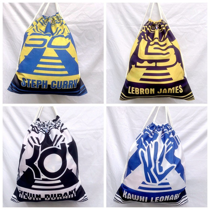 Lakers Basketball Bag Backpack Basketball Bag Training Bag Backpack Storage Bag Drawstring Large Cap