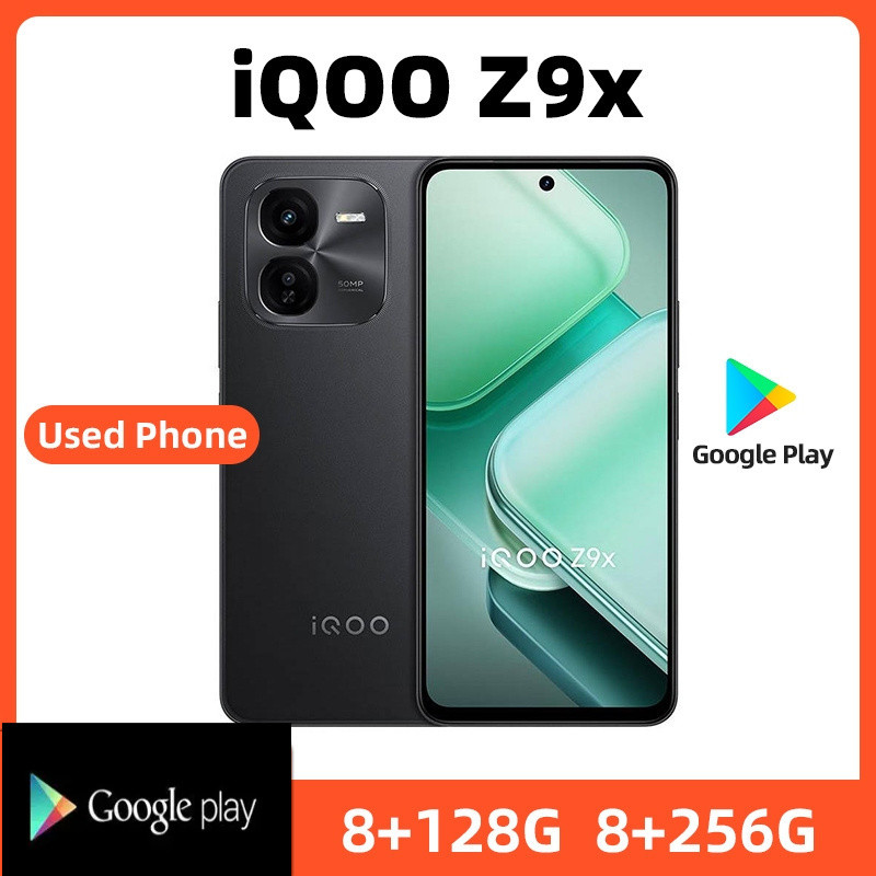 IQOO Z9X 5G 256GB ROM SmartPhone Conditioning ที่ยอดเยี่ยมจัดส่งฟรีโทรศัพท์มือสอง
