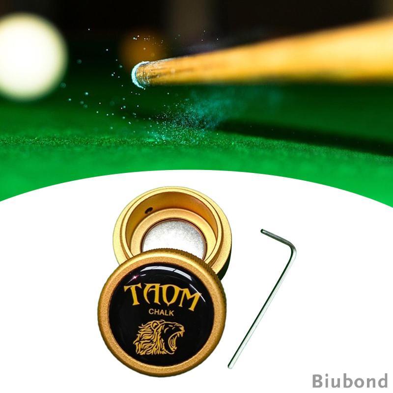 [Biubond] Pool Cue Chalk Holder Snooker & Billiards Chalk Box Chalk Case Pool บิลเลียดสนุ๊กเกอร์ Poo