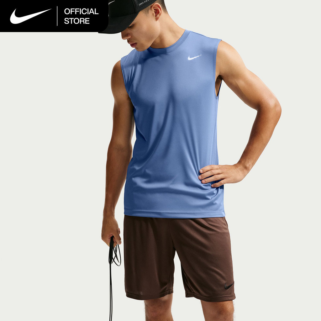 NIKE فانيلة تدريب رجالية Dri-FIT — نيلي — صورة 3