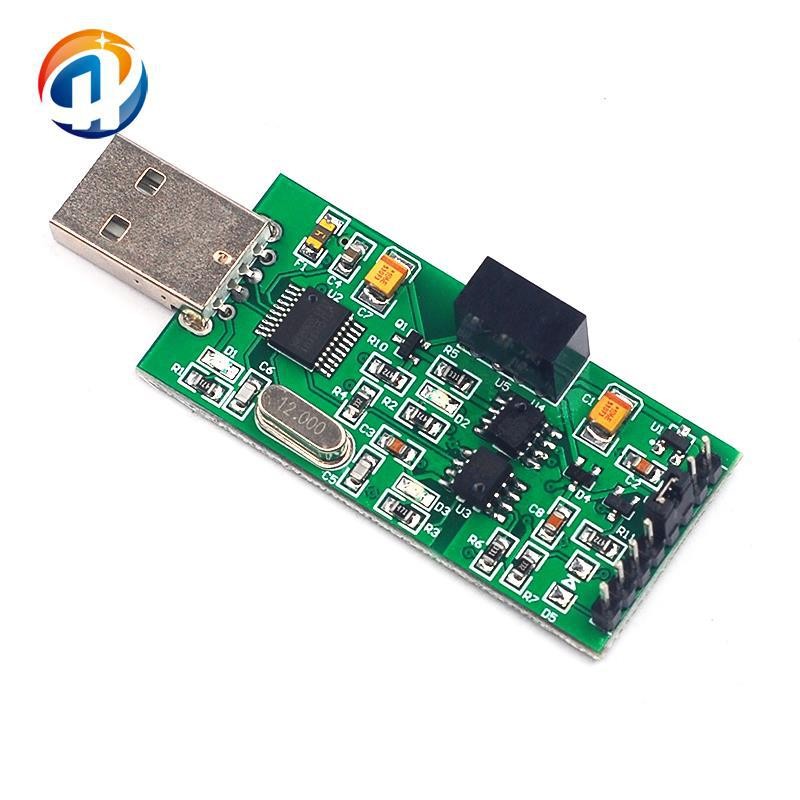 การแยกความเร็วสูง USB เพื่อ TTL Serial Port Power Optocoupler Isolation 3.3V 5V TTL Output Module