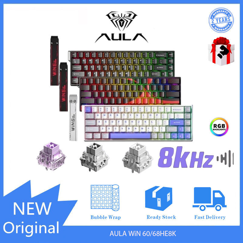 AULA WiN 60/68HE 8K Rate 0 Dead Zone Magnetic Switch KeyboardHT99 YY5S