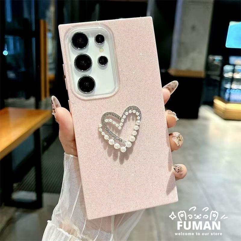ใหม่ 3D Pearl Love Heart Glitter เคสโทรศัพท์สําหรับ Realme GT Master C31 C25 C25S C21 C20 C20A C17 C