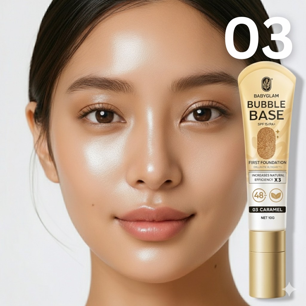 Bubble Base Baby Glam บับเบิ้ลเบส เบสโทนผิวคนไทย เบบี้แกลมSPF 15 PA++