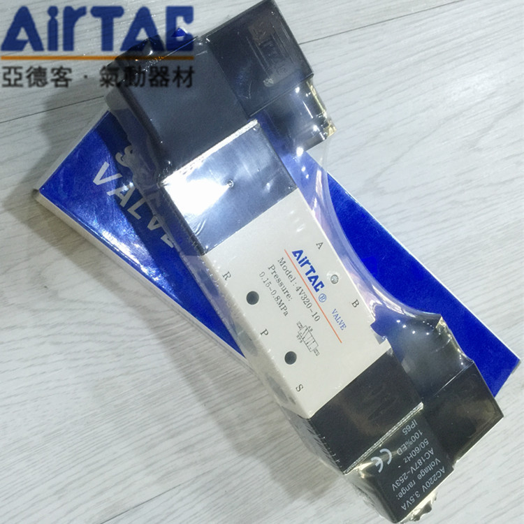 AIRTAC AIRTAC 4V Series Two-Position Five-Way Dual Electric Control Solenoid Valve 4V320-10 สินค้าขอ