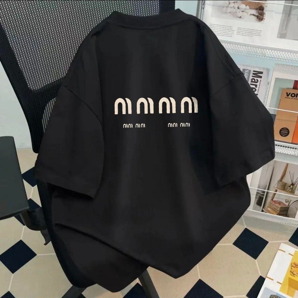 UT shop เสื้อยืด oversize cotton100% t shirt แขนสั้น คอกลม 'MN MN MN' ใส่สบาย เสื้อกีฬา สไตล์เกาหลี