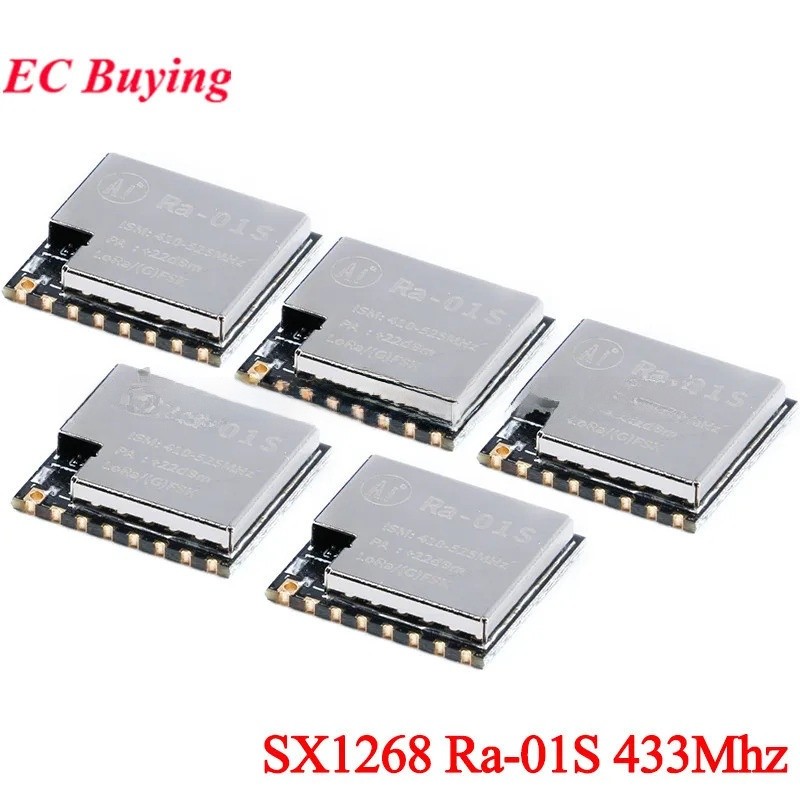 5 ชิ้น/1 PC SX1268 LoRa โมดูล 433MHZ Ra-01S Spread Spectrum RF WIFI ไร้สาย SPI วิทยุความถี่ FSK GFSK