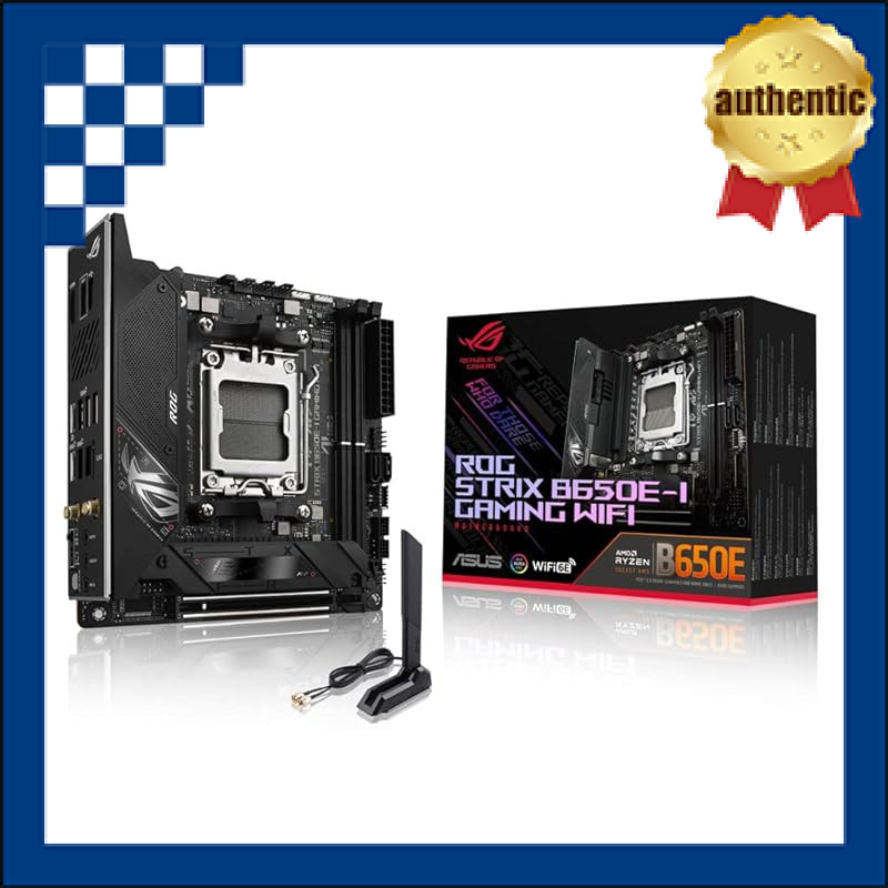 ASUS ROG STRIX B650E-I GAMING WIFI Mini-ITX Motherboard compatible with AMD Ryzen 7000 Series AM5 B6