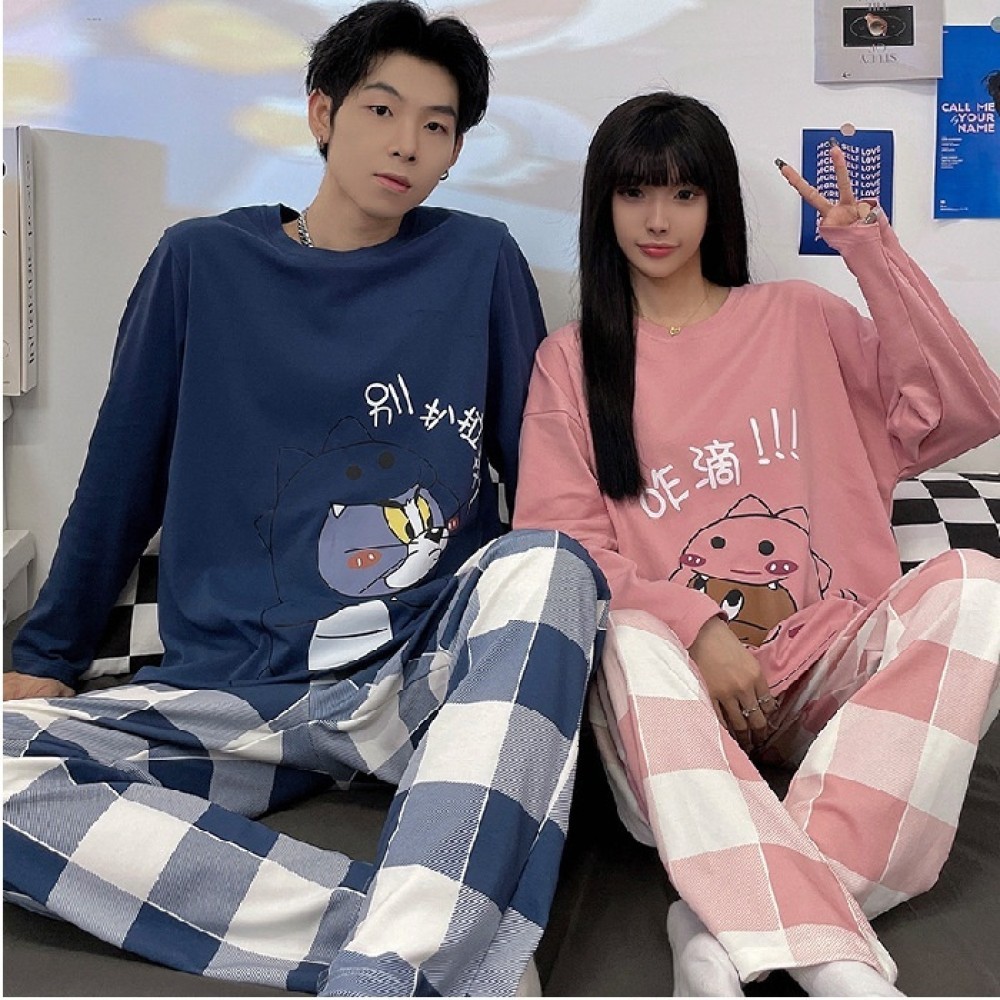 Wlh ชุดนอนคู่ฤดูใบไม้ผลิและฤดูใบไม้ร่วงหญิง 2025 GT หญิง XL Shop Lzbao27 th ✨november304.th✨