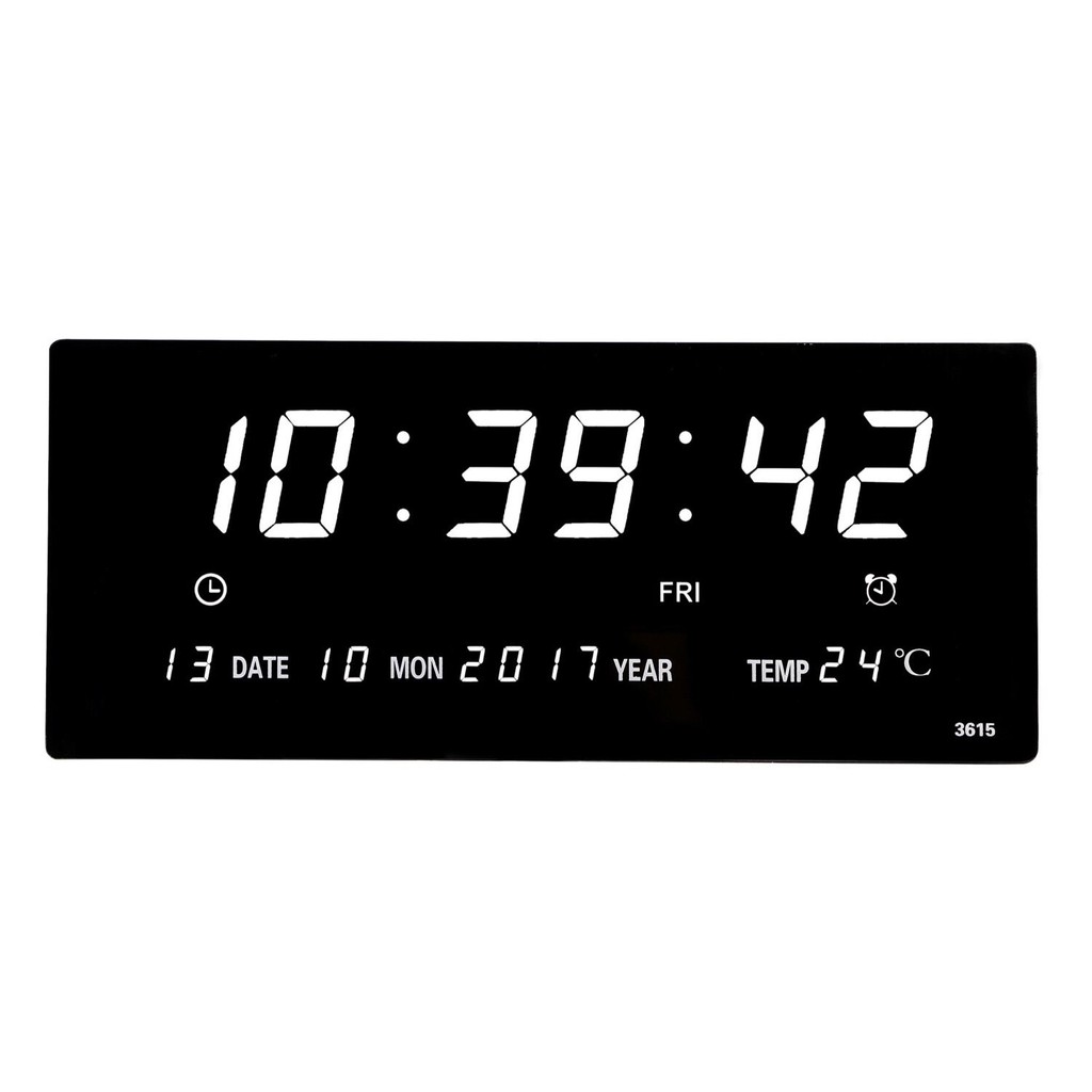 The JBK Shop 789 PL--นาฬิกาดิจิตอล  (JH3615) 36x15x3cm นาฬิกา ตั้งบนโต๊ะ LED DIGITAL CLOCK นาฬิกาแขว