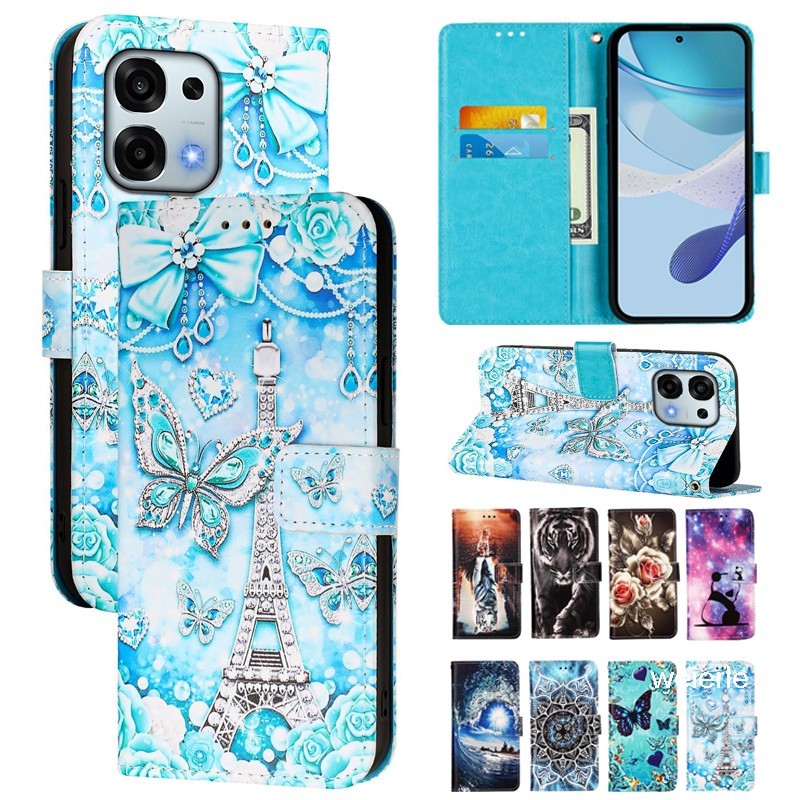 ปลอกสําหรับ OPPO A6x A6 Pro 5G 4G กรณี CPH2781 CPH2799 แฟชั่นทาสีพลิกเคสโทรศัพท์สําหรับ OPPO F31 5G กรณีแม่เหล็กกระเป๋าสตางค์หนังหนังสือ