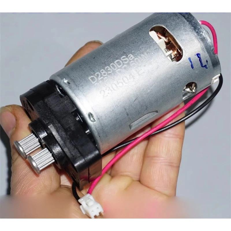 DC12V 21.6V 4450rpm 8000rpm เพลาเอาต์พุตคู่ 775 มอเตอร์ลด