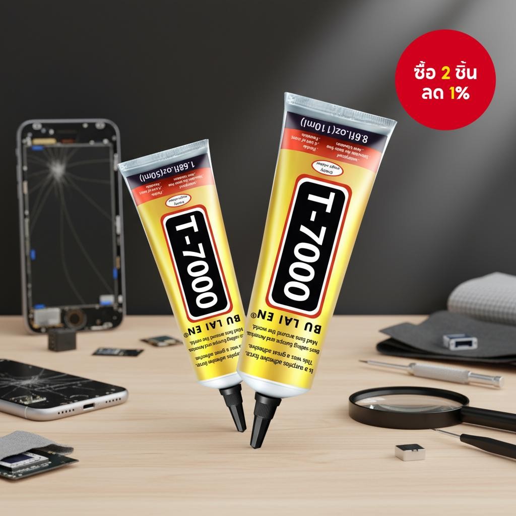 กาว T-7000 คุณภาพสูง ยืดหยุ่นสูงและทนความร้อน เหมาะสําหรับซ่อมโทรศัพท์/แท็บเล็ต/นาฬิกา