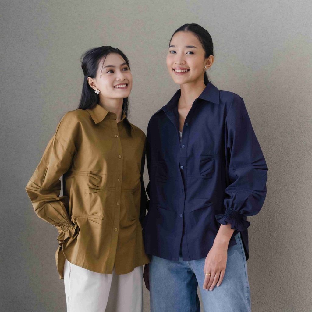 Hosofshopaholic - KARINA SHIRT - เสื้อเชิ้ตผู้หญิง - เสื้อเชิ้ตนัวเนีย