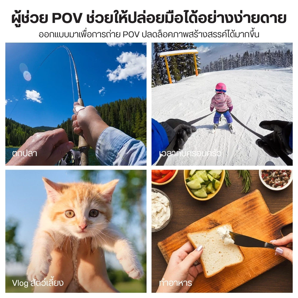 Ulanzi MG14 Magnetic Neck Mount สายคล้องคอ GOPRO/DJI Action 6/5Pro/4/3,Insta360 สำหรับถ่ายภาพ POV thumbnail 4