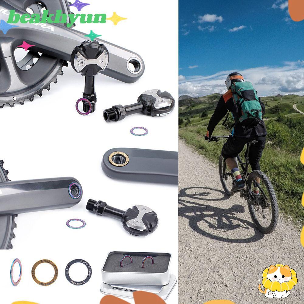 BYUN 2 ชิ้น Pedal Spacer กันสนิมกันน้ําสำหรับจักรยาน