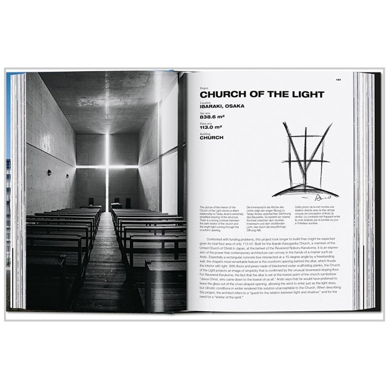 Ready Stock Ando.Full Works 1975-วันนี้ [ฉบับครบรอบ 40 ปี] Tadao Ando 1975 ปัจจุบัน Works หนังสือการ