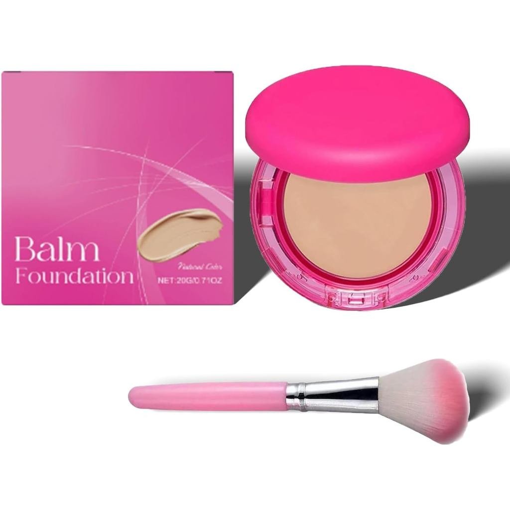 Peptide Bounce Balm Foundation with Brush Age Defying Peptide Bounce Balm Medium Buildable Coverage 