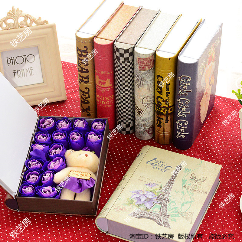 Book Box Tin Box Storage Box BK