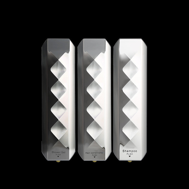 Hand Sanitizer แขวนผนังตู้ทําสบู่ติดผนังโรงแรม Body Wash Presser โรงแรม Body Wash กล่องติดผนัง U6QV