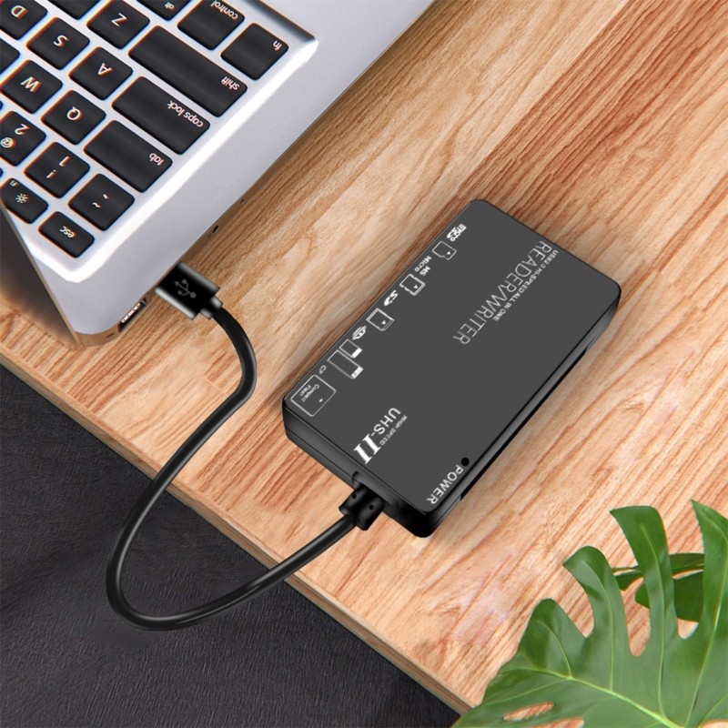 QUIM 5 Slot USB Type C TF MS XD Card Reader สําหรับ PC Memory Card Reader สําหรับกล้องโทรศัพท์มือถือ