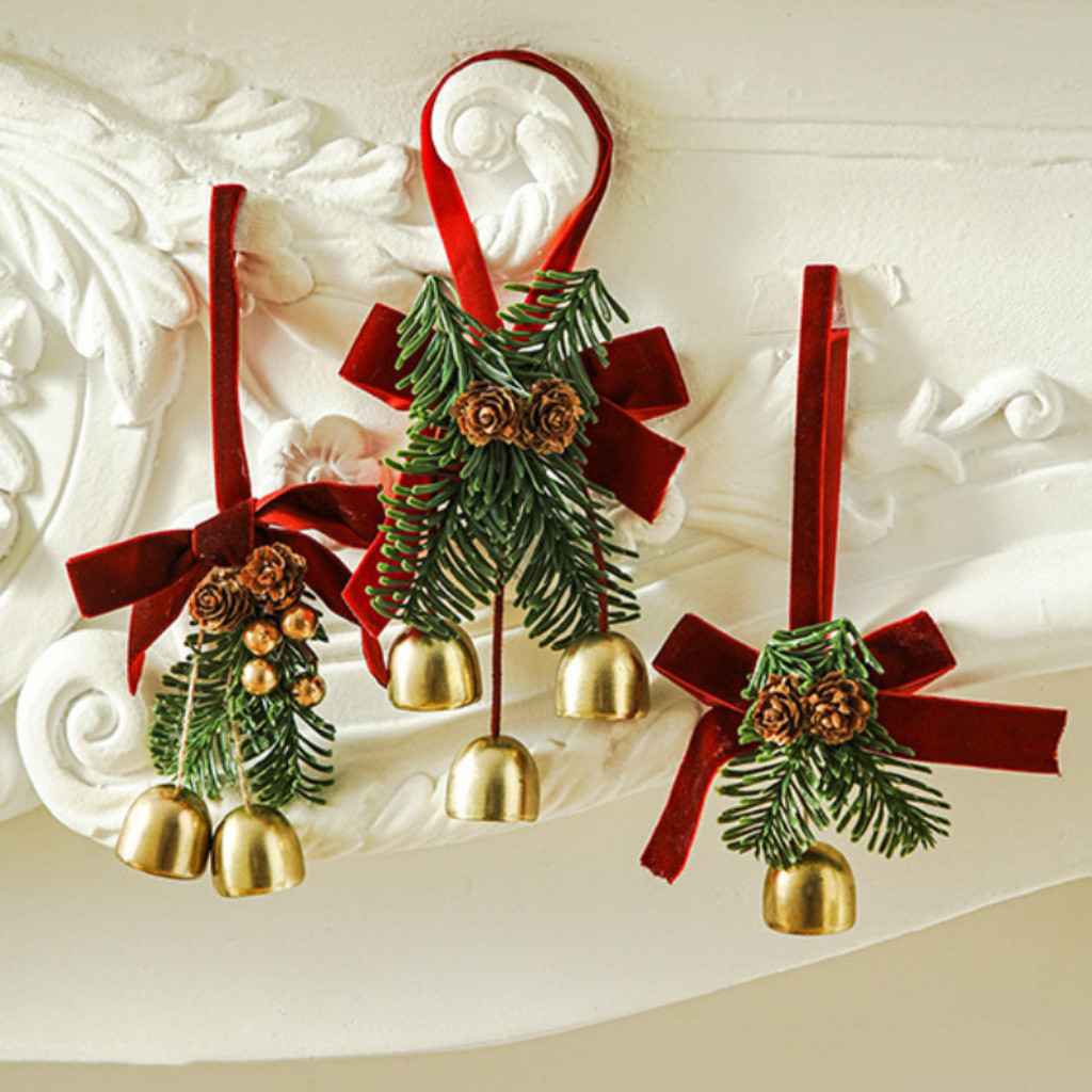 ระฆังคริสต์มาส ระฆังแขวน กริ่งประตูตกแต่งคริสต์มาส เครื่อง ประดับ กระดิ่งลมแขวนรถ ของขวัญ - รูปที่ 2