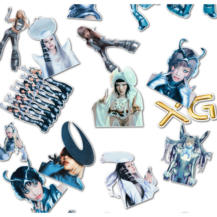 55 ชิ้น/เซ็ต XG GALA สติกเกอร์ภาพ AWE IYKYK SOMETHING AINT RIGHT WOKE UP ฤดูหนาวพร้อม YOU SOLO กระเป