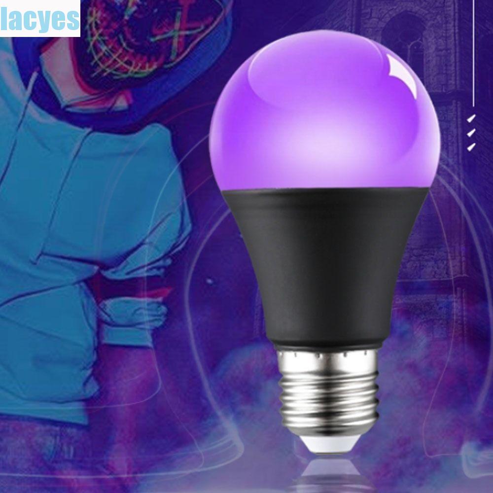 LACYES UV Purple Bulb, 10W 85-265V E26/E27 Spiral Purple Black Light Bulb, Floodlight 360 Glow Alumi