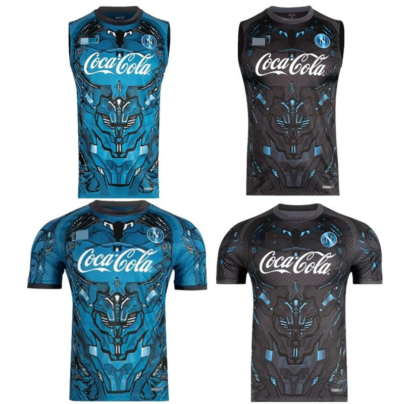 Napoli Training Jersey 25-26 Black Blue Vest II 1:1