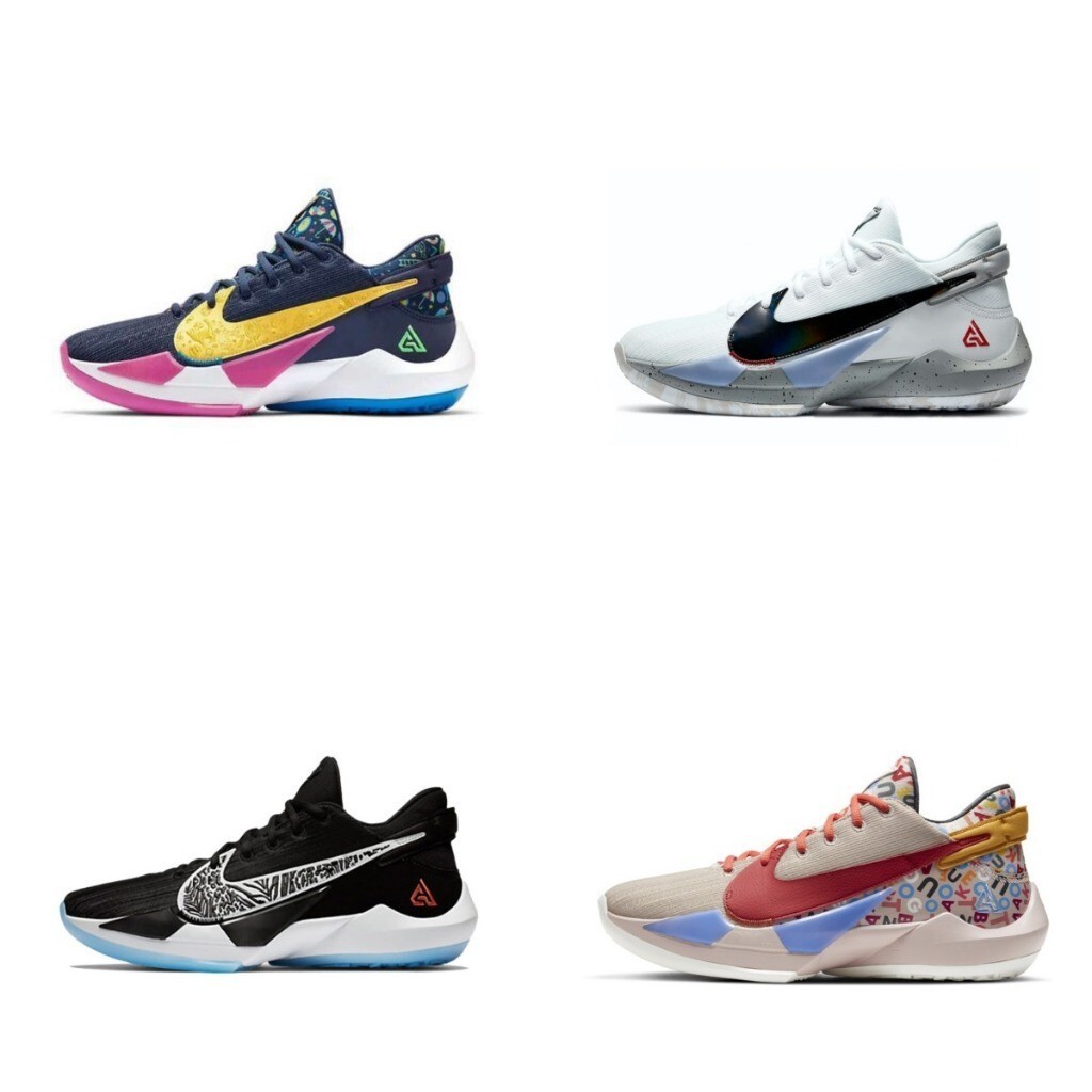 Freak 2 รองเท้าบาสเก็ตบอลผู้ชายแฟชั่น All-Match สวมใส่ Anti-Slip Breathable น้ําหนักเบา Low-Top รองเ