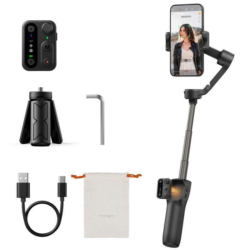 Hohem iSteady X3 SE Plus Gimbal Stabilizer สําหรับ iPhone, AI การติดตามใบหน้า,สมาร์ทโฟนGimbal พร้อมร