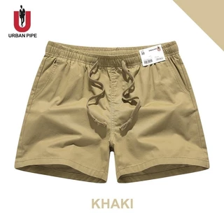 กางเกงขาสั้นผู้ชาย URBAN PIPE M-2XL 28-32 สั้นเหนือเข่า เอวยางยืด ผ้ายืด Plain Fashion Cotton Shorts 20261