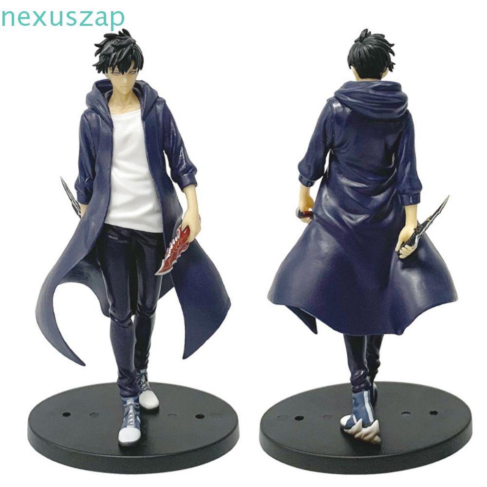 NEXUSZAP Solo Leveling Figure, Anime Merchanting Posture Sung Jinwoo Action Figure, ตกแต่งบ้าน PVC ต
