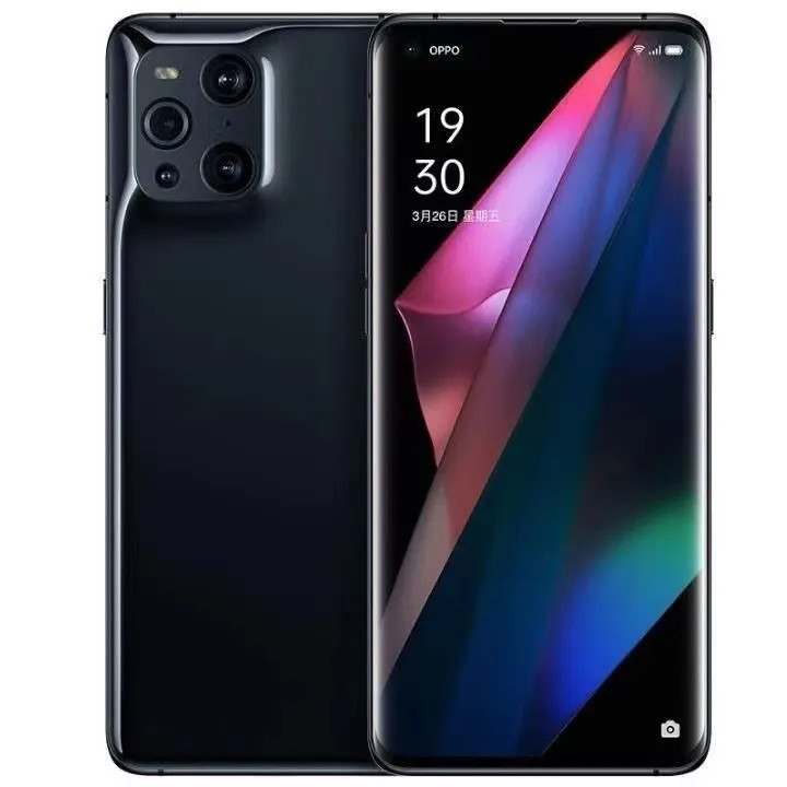 OPPO Findx3pro 2K+หน้าจอโค้ง Snapdragon 888 โทรศัพท์มือถือมือสอง 5G ดั้งเดิม 9 ใหม่
