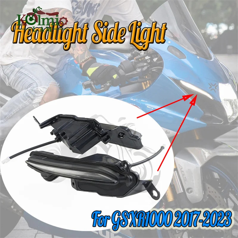 Fit สําหรับ 2017 - 2023 GSXR1000 GSXR 1000 LED ไฟหน้าหมอกตกแต่งด้านข้าง GSX-R1000 L7 L8 L9 L20 K17 2