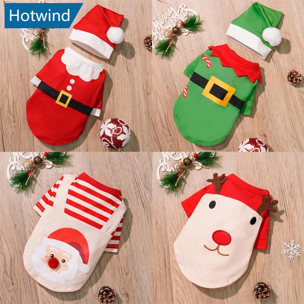 HW M-2XL คริสต์มาสชุดสัตว์เลี้ยงคอสเพลย์เสื้อผ้าสุนัข Cat Party อย่างเป็นทางการชุดเสื้อผ้าสุนัขสําหร