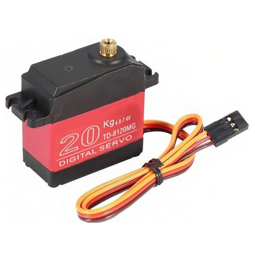 20KG Digital Servo DS3218MG แรงบิดสูง 180 องศาเกียร์โลหะ 4.8-7.4V สําหรับ RC รุ่น/หุ่นยนต์
