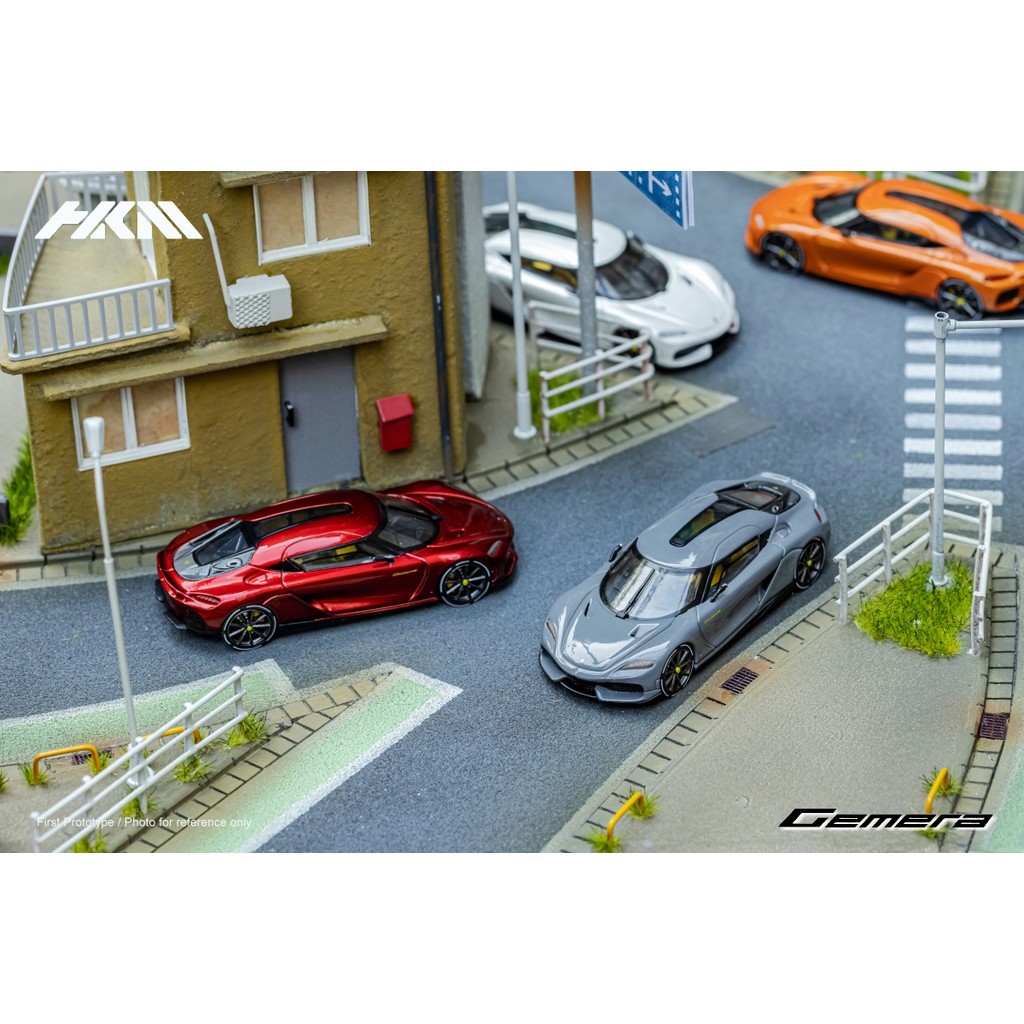 HKM1: 64 Conniera Gemera Gemera Hybrid Supercar จําลองรถรุ่นพร้อมสต็อก