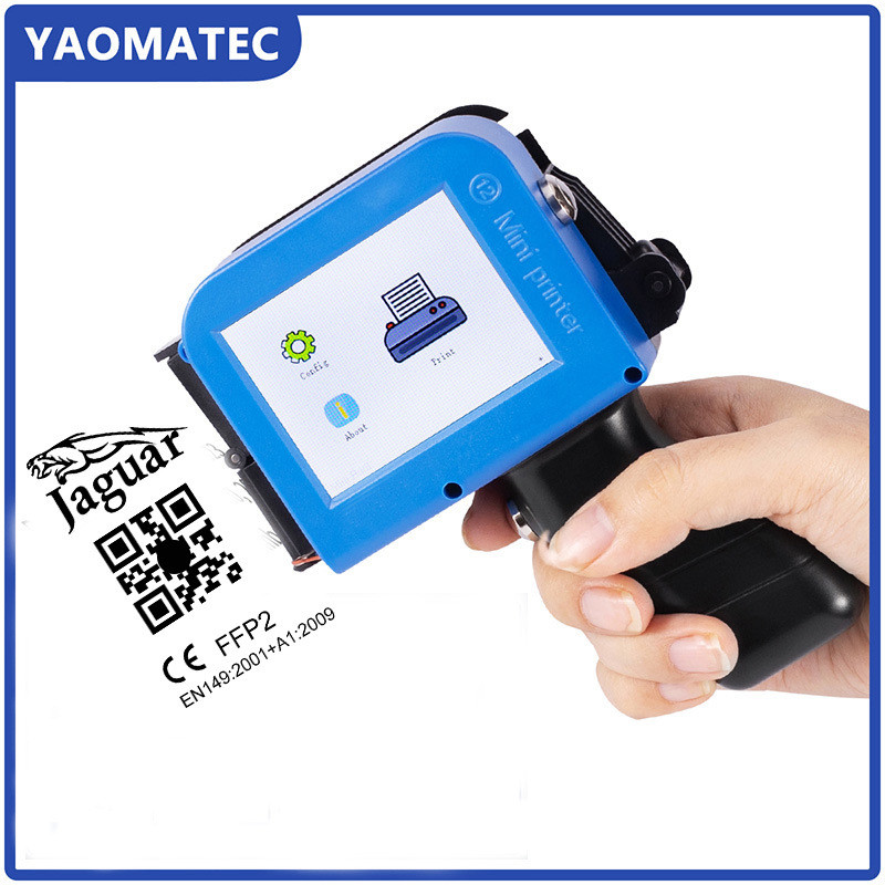เครื่องพิมพ์วันที่ย่อส่วน Yaomatec ขนาดมินิ 🔍 สำหรับพิมพ์วันผลิต-QR Code บนพื้นผิว เพิ่มมาสก์