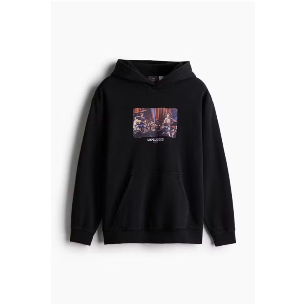 🔥เสื้อฮู้ด👕 เสื้อฮู้ด  เสื้อฮู้ดดีไซน์หลวม (Loose Fit Hoodie) ผู้ชาย (Nirvana) M-3XL