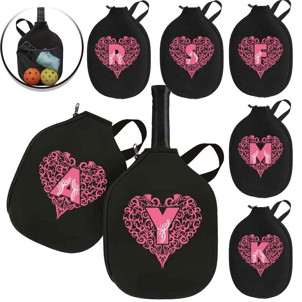 Peak แร็กเก็ต beg กระเป๋าไม้ปิงปอง Paddle Pouch Protect Rackets Love letter พิมพ์ Series