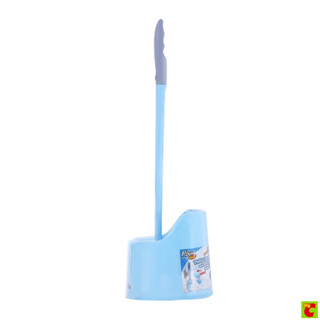 โพลี ไบรท์ แปรงขัดโถสุขภัณฑ์พร้อมที่เก็บ สีฟ้า