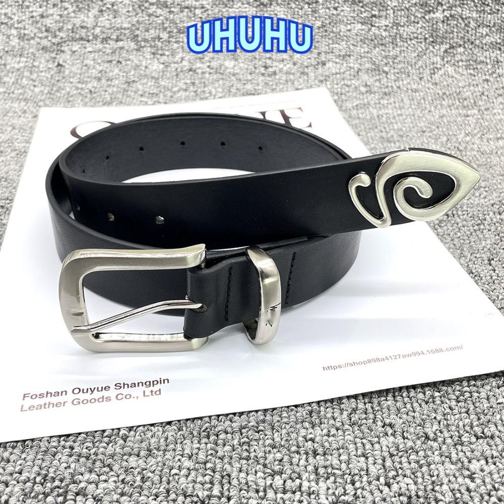 UHU Designer Belt, Leather Hollow Jeans Belt, Punk Y2K Corset Belt