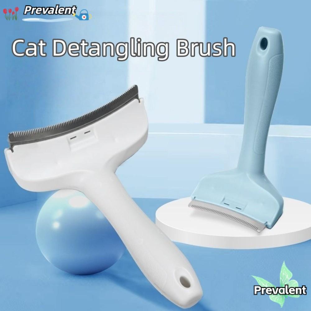 PREVALENT หวีแปรงสุนัข, ด้ามจับตามหลักสรีรศาสตร์ Arched Head Cat Detangling แปรง, สแตนเลสฟัน Anti Pet Grooming เครื่องมือสําหรับสัตว์เลี้ยง Hair Care