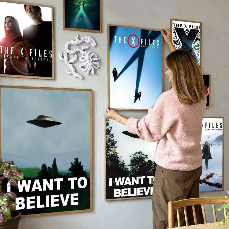 Wall Art X-Files พิมพ์คุณภาพสูง HD เหมาะสำหรับการตกแต่งบ้านหรือห้องทำงาน
