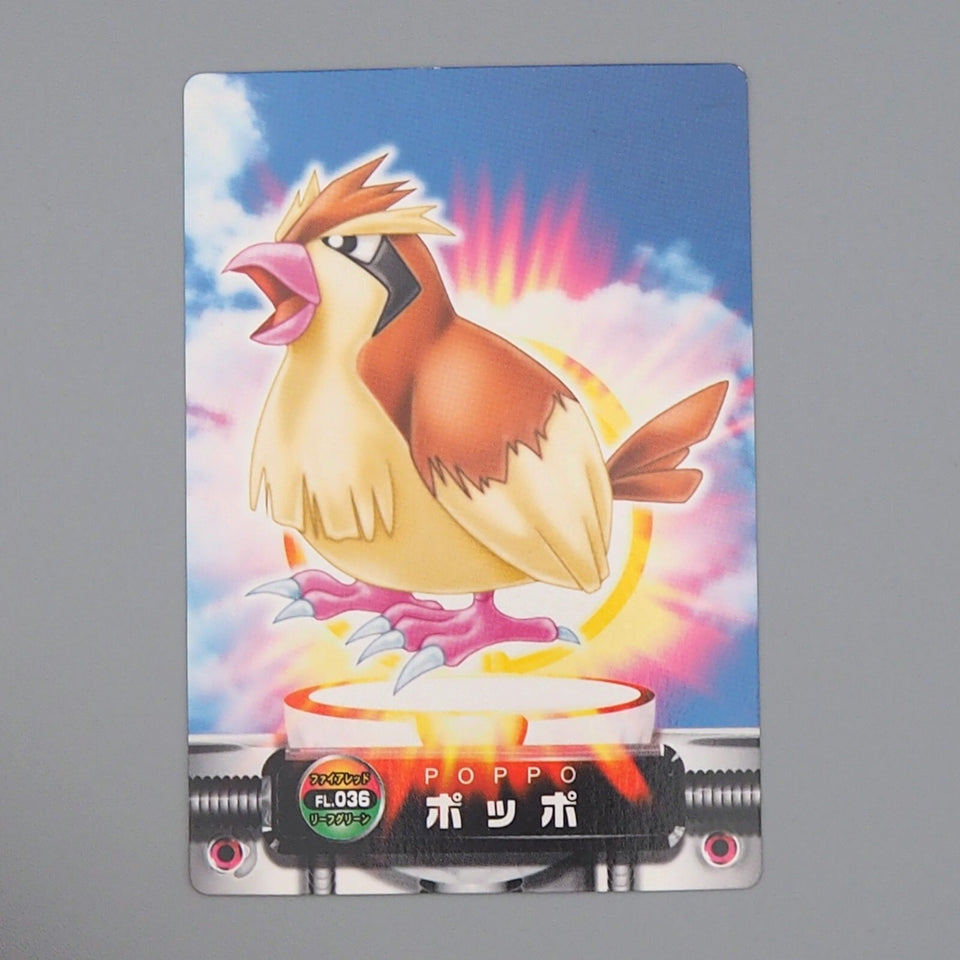 Pokemon Card Zukan Carddass Pidgey FL.036 Advanced Generation NM Japanese n738